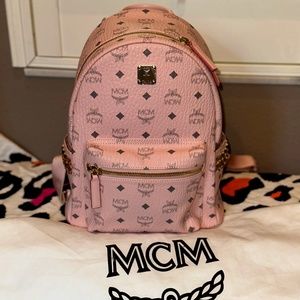 Soft pink MCM Backpack